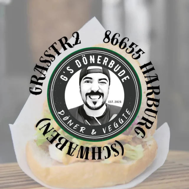 🌯🔥 Willkommen auf der Instagram-Page von G's Dönerbude 🔥🌯

Dein neuer & aktueller Döner-Hotspot in Harburg (Schwaben)! 😍
Frisch, lecker & mit ganz viel Liebe zubereitet 💛

🥙 Bei uns gibt’s:
👉 Klassischen Döner & Dürüm
👉 Leckere vegetarische Highlights wie Falafel 🧆
👉 Cheese Sandwiches 🧀🥪 und vieles mehr!

🌊 Direkt am Wörnitzstrand – perfekter Genuss mit Urlaubsfeeling 😎

📍 Hier findest du uns:
Grasstr. 2
86655 Harburg (Schwaben)

⏰ Öffnungszeiten:
🗓 Montag – Freitag
🕦 11:30 – 19:00 Uhr

👋 Kommt vorbei und überzeugt euch selbst!
Wir freuen uns auf euch 💥

Euer
❤️ G’s Dönerbuden Team ❤️